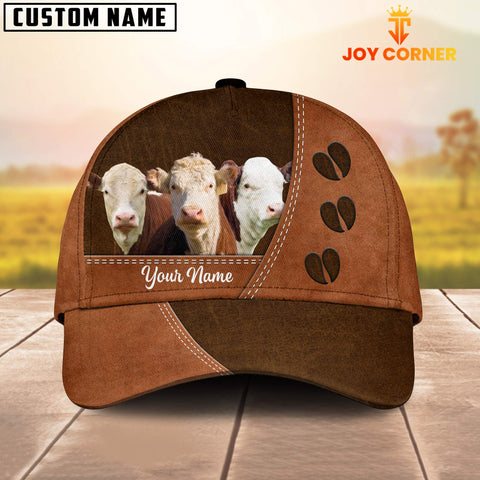 Joycorners Hereford Cattle Customized Name Cap