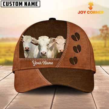 Joycorners Charolais Cattle Customized Name Cap