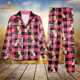 Joycorners Murray Greys Cattle Caro Pattern 3D Pajamas