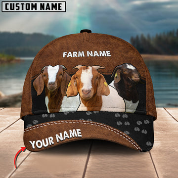 Joycorners Happy Boer Goat Customized Name And Farm Name 3D Classic Cap