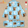 Joycorners Highland Cattle Chrismas Pattern 3D Pajamas