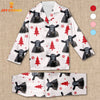 Joycorners Black Angus Cattle Chrismas Pattern 3D Pajamas