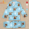 Joycorners Texas Longhorn Chrismas Pattern 3D Pajamas