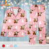 Joycorners Texas Longhorn Chrismas Pattern 3D Pajamas