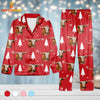 Joycorners Texas Longhorn Chrismas Pattern 3D Pajamas