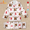 Joycorners Texas Longhorn Chrismas Pattern 3D Pajamas