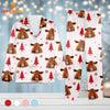 Joycorners Red Angus Cattle Chrismas Pattern 3D Pajamas