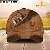 Joycorners Custom Name Horse Brown Happiness Cap