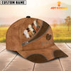 Joycorners Custom Name Simmental Brown Happiness Cap
