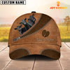 Joycorners Custom Name Black Angus Brown Happiness Cap