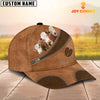 Joycorners Custom Name Hereford Brown Happiness Cap