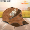 Joycorners Custom Name Charolais Brown Happiness Cap