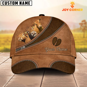Joycorners Custom Name Limousin Brown Happiness Cap