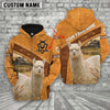 Joycorners Alpaca 3D Customized Name - Farm Name Hoodie