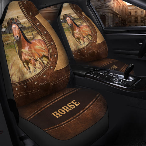 Joycorners Horse On Farm Car Seat Cover Set