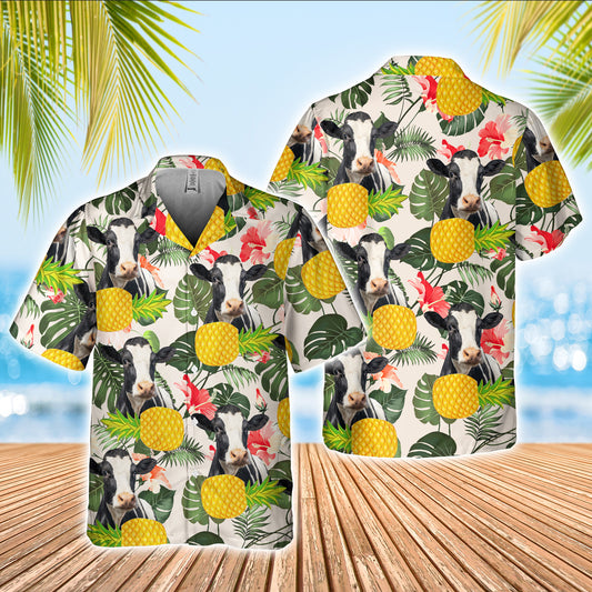 Joy Corners Holstein Are Men Are Created Equal 3D Hawaiian Shirt