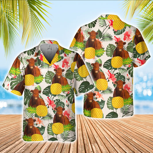 Joy Corners Red Angus Are Men Are Created Equal 3D Hawaiian Shirt