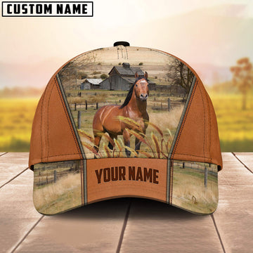 Joycorners Custom Name Horse 3D Cap