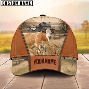 Joycorners Custom Name Simmental 3D Cap