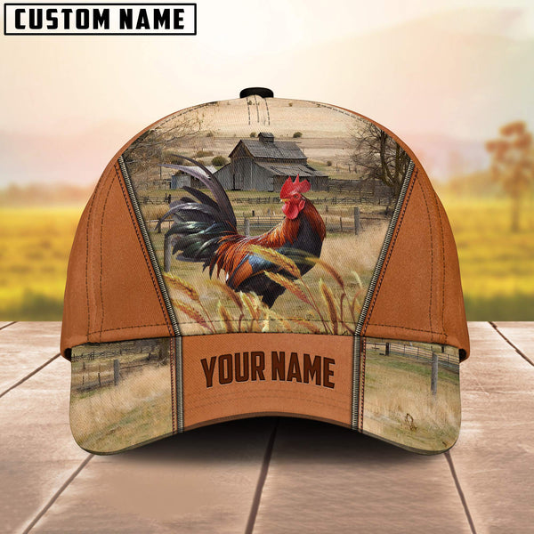 Joycorners Custom Name Rooster 3D Cap