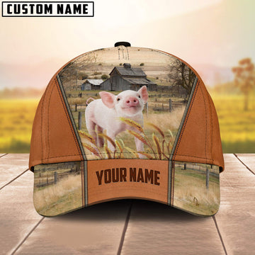 Joycorners Custom Name Pig Cattle 3D Cap