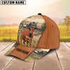 Joycorners Custom Name Red Angus Cattle 3D Cap