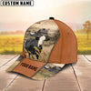 Joycorners Custom Name Black Baldy Cattle 3D Cap