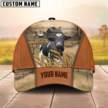 Joycorners Custom Name Holstein Cattle  3D Cap