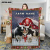 Joycorners Holstein Merry Christmas Pattern 3D Blanket