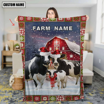 Joycorners Holstein Merry Christmas Pattern 3D Blanket
