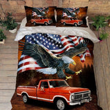 Joycorners Jesus American Eagle Truck Customized Image Bedding Set