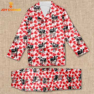 Joycorners Holstein Valentine Pattern 3D Pajamas