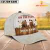Joycorners Custom Name Hereford On The Farm Cattle Cap