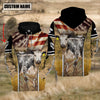 Joycorners Farm Custom Name Speakle Park On Farm US Flag 3D Printed Hoodie