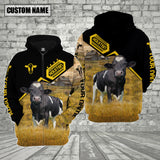 Joycorners Farm Custom Name Holstein Black Yellow 3D Printed Hoodie