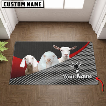 Joycorners Dairy Goats Metal Pattern Doormat