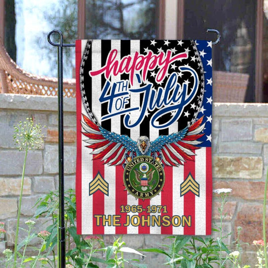 Joycorners Veteran Happy 4th of July Patriotic Garden Flag