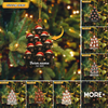 Joycorners Personalized Farm Name & Year Cow Christmas Tree Acrylic Ornament (14 Breed Options)