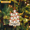 Joycorners Personalized Farm Name & Year Cow Christmas Tree Acrylic Ornament (14 Breed Options)