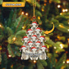 Joycorners Personalized Farm Name & Year Cow Christmas Tree Acrylic Ornament (14 Breed Options)