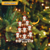 Joycorners Personalized Farm Name & Year Cow Christmas Tree Acrylic Ornament (14 Breed Options)
