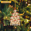 Joycorners Personalized Farm Name & Year Cow Christmas Tree Acrylic Ornament (14 Breed Options)