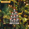 Joycorners Personalized Farm Name & Year Cow Christmas Tree Acrylic Ornament (14 Breed Options)