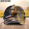 Joycorners Farm Cattle Rustic Rip Through Scene Personalized Name 3D Cap (8 Cattle Breeds)