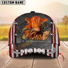 Joycorners Farm Cattle Rustic Flag Charge Effect Personalized Name 3D Cap (8 Cattle Breeds)