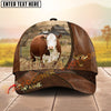 Joycorners Farm Cattle Cap Rustic Farm Landscape Personalized Name 3D Cap (8 Cattle Breeds)
