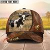 Joycorners Farm Cattle Cap Rustic Farm Landscape Personalized Name 3D Cap (8 Cattle Breeds)