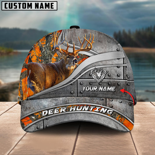 Joycorners Deer Hunting Steel Armor Multicolor Options Personalized Name 3D Cap