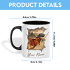 Joycorners TX Longhorn Funny Personalized Name Two Tone Mug
