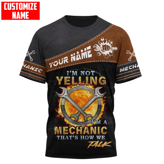 Joycorners Customized Name Mechanic T Shirt I'm A Mechanic Tee Shirts Gift To Mechanician